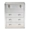 Baxton Studio Serge Silver Metal 3-Drawer Accent Storage Chest 160-10245 - alternate 2